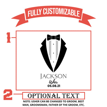 Personalized 16oz Pint Glass Usher Groomsmen Gifts